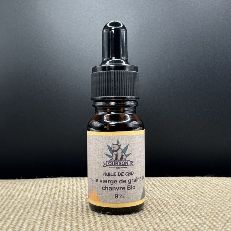 Huile de CBD Bio 9% - 10mL  35.00€