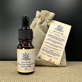 Huile de CBD Bio 9% - 10mL  35.00€
